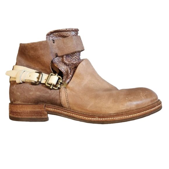 A.S. 98 Shoes - A.S. 98 Womens Leather Ankle Boot Booties  EU 40 / 9-9.5 Low Ankle Boots